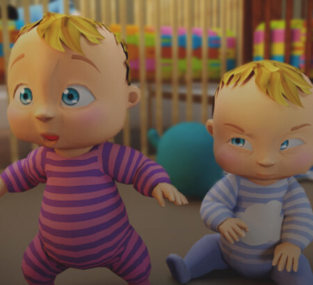 Newborn Twin Baby Mother